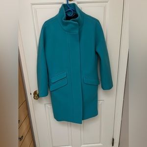 J. Crew Vibrant Blue Trench Coat
